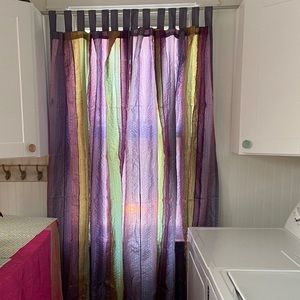 Gemtone satin curtains